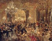 The Dinner at the Ball, Adolph von Menzel